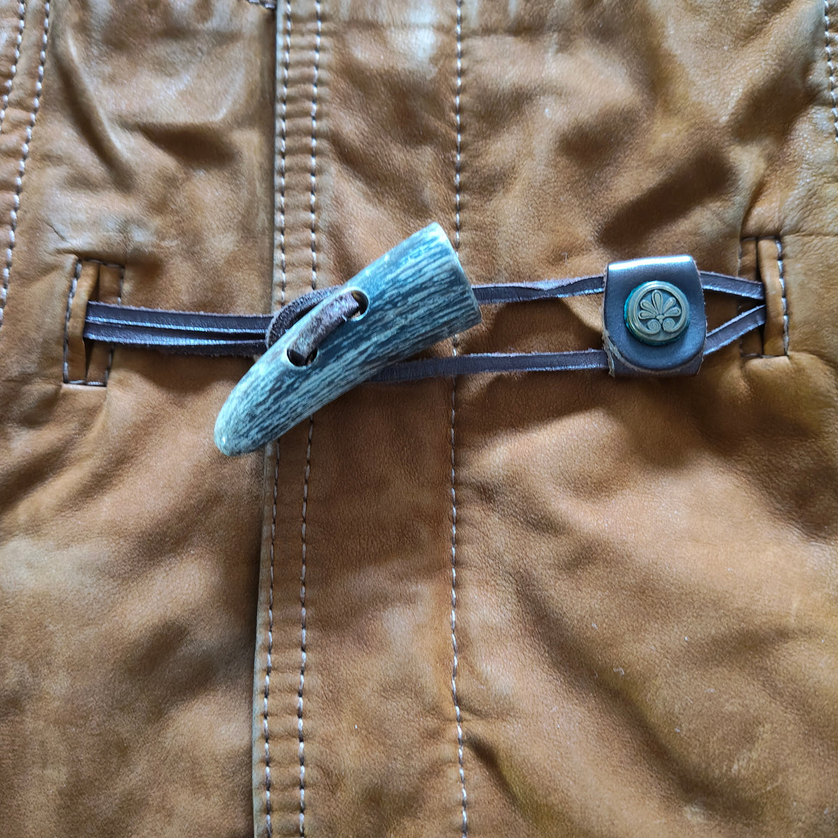 Giacca/Giubbotto Ruffo Montgomery Vintage Pelle Tg 52