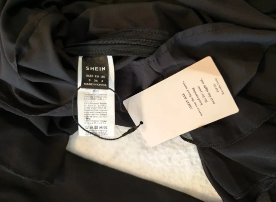 SHEIN Vestito Nero Donna Taglia S