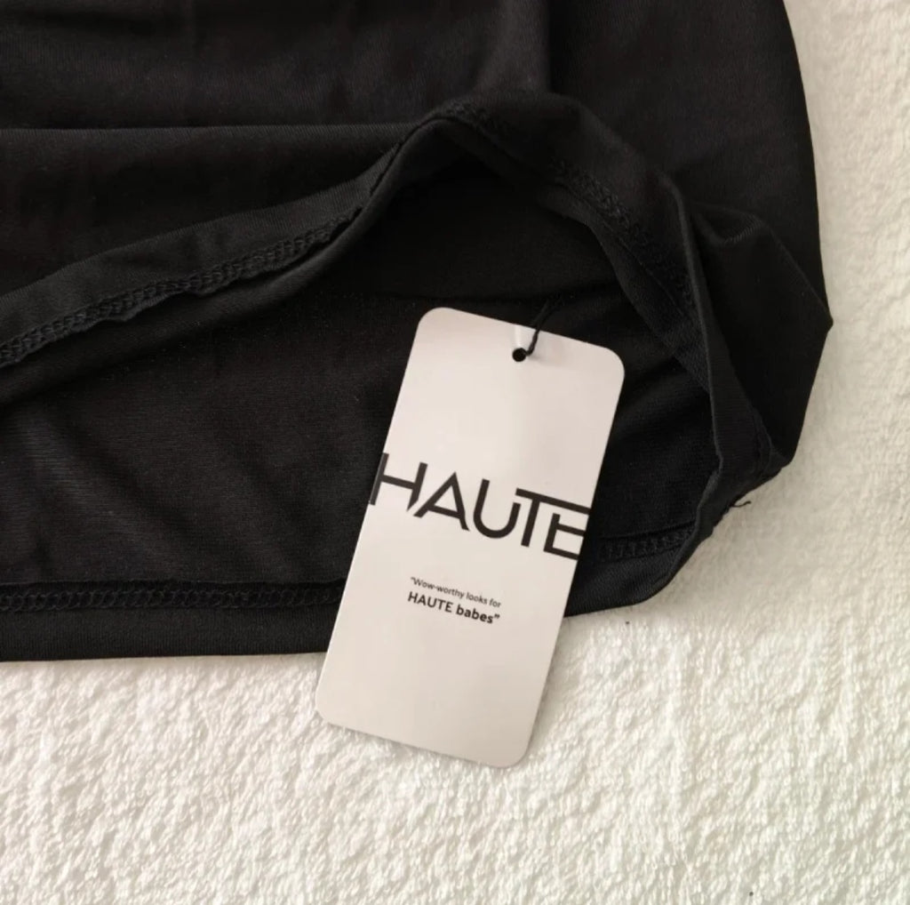 Vestito HAUTES Babes' by SHEIN 
Nero 
Taglia S