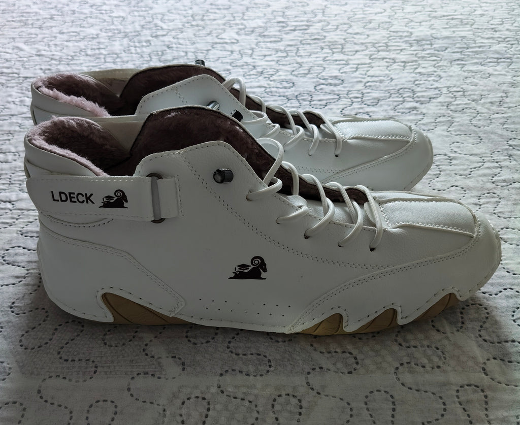 Scarpe Bianche Alte di LDECK Misura 45 Nuove !