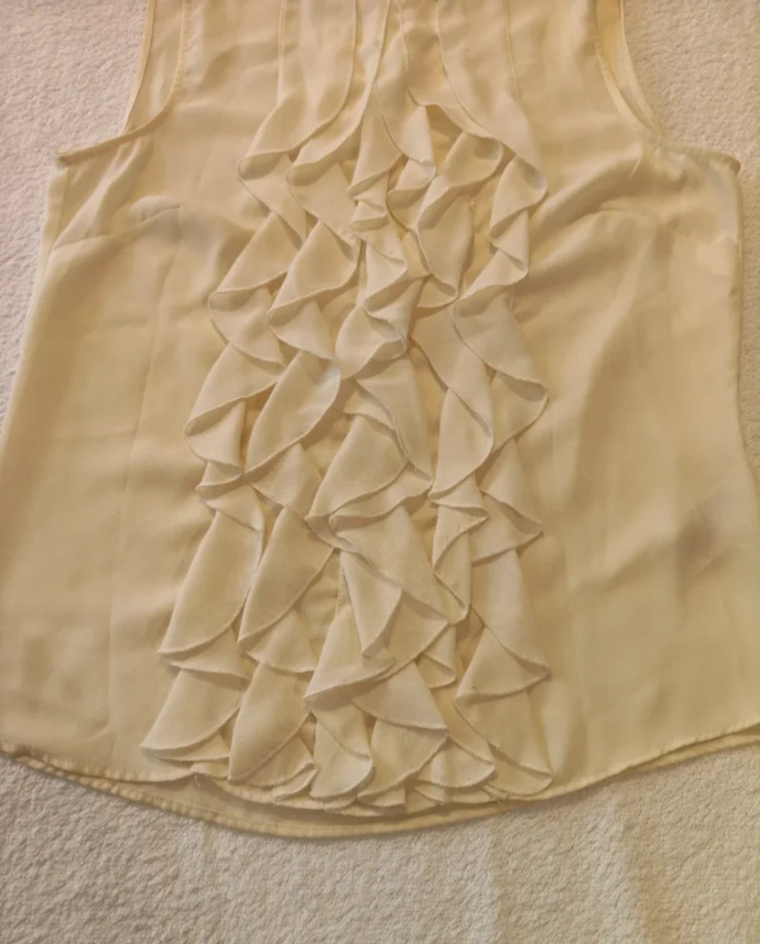 H&M  Magliettina Smanicata Donna Beige Misura S