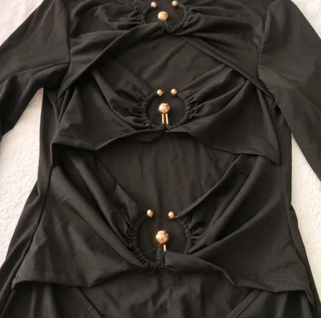 Vestito HAUTES Babes' by SHEIN 
Nero 
Taglia S