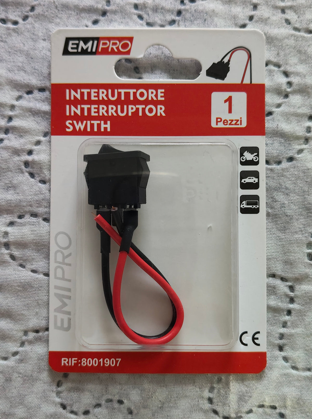 Interruttore ON/OFF 12V