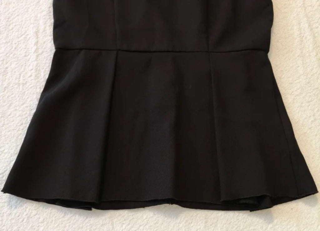 Manosque  Vestito Corto Smanicato Nero Misura S