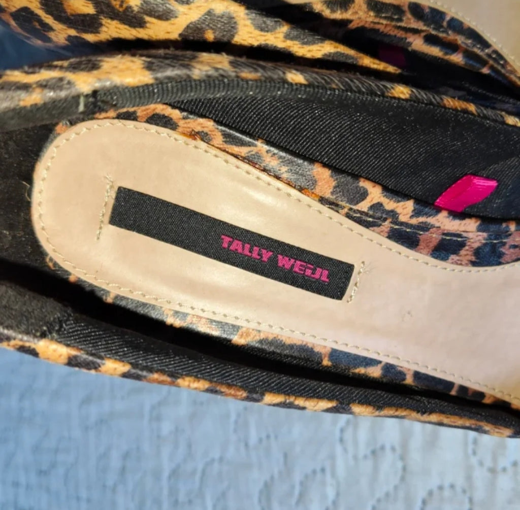 Tally Weijl Scarpe Décolleté Donna Leopardate Tacco 13 Misura 39