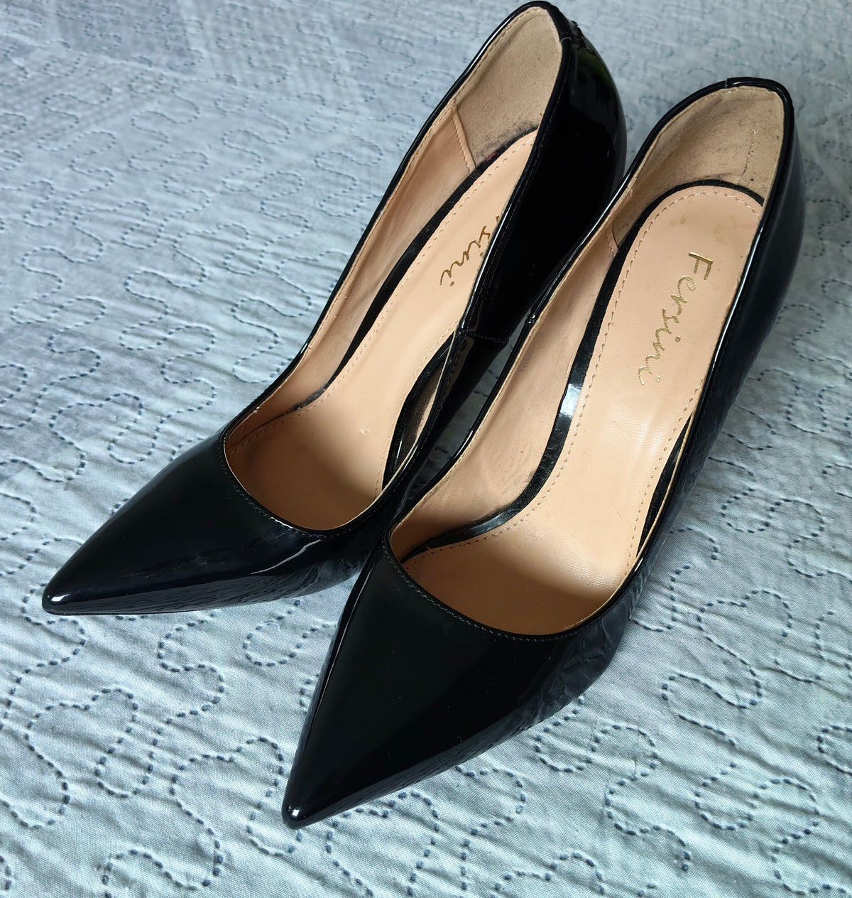 Scarpe Décolleté Fersini Nero Lucido 
Tg 38 Tacco  12