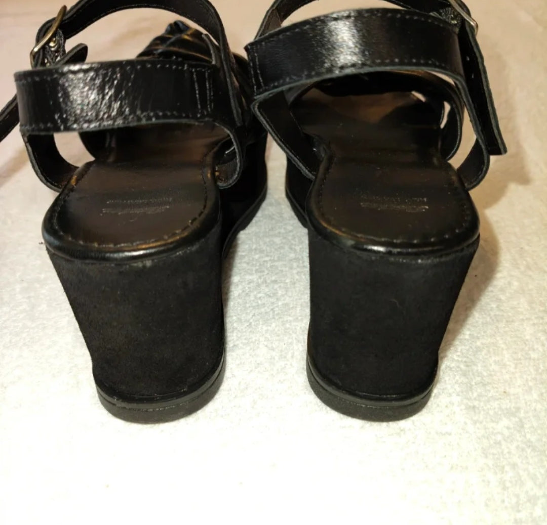 Bata  Sandali Donna Neri con Zeppa Misura 36