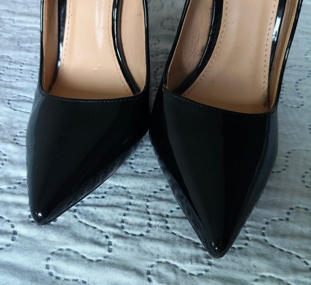 Scarpe Décolleté Fersini Nero Lucido 
Tg 38 Tacco  12