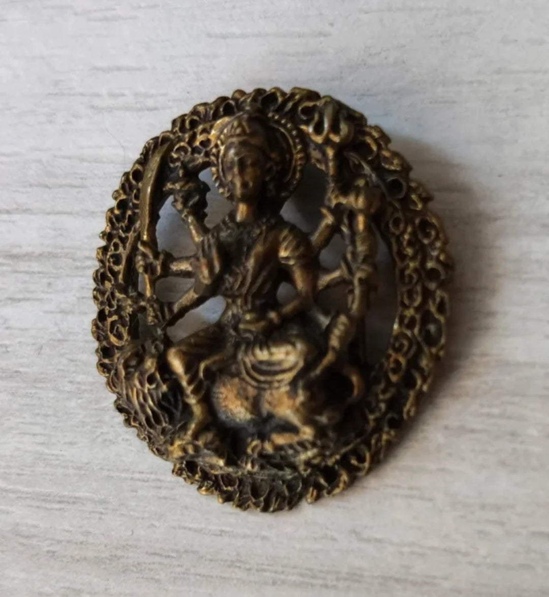 Prende Tibetano Divinità Shiva Bronzo Dorato