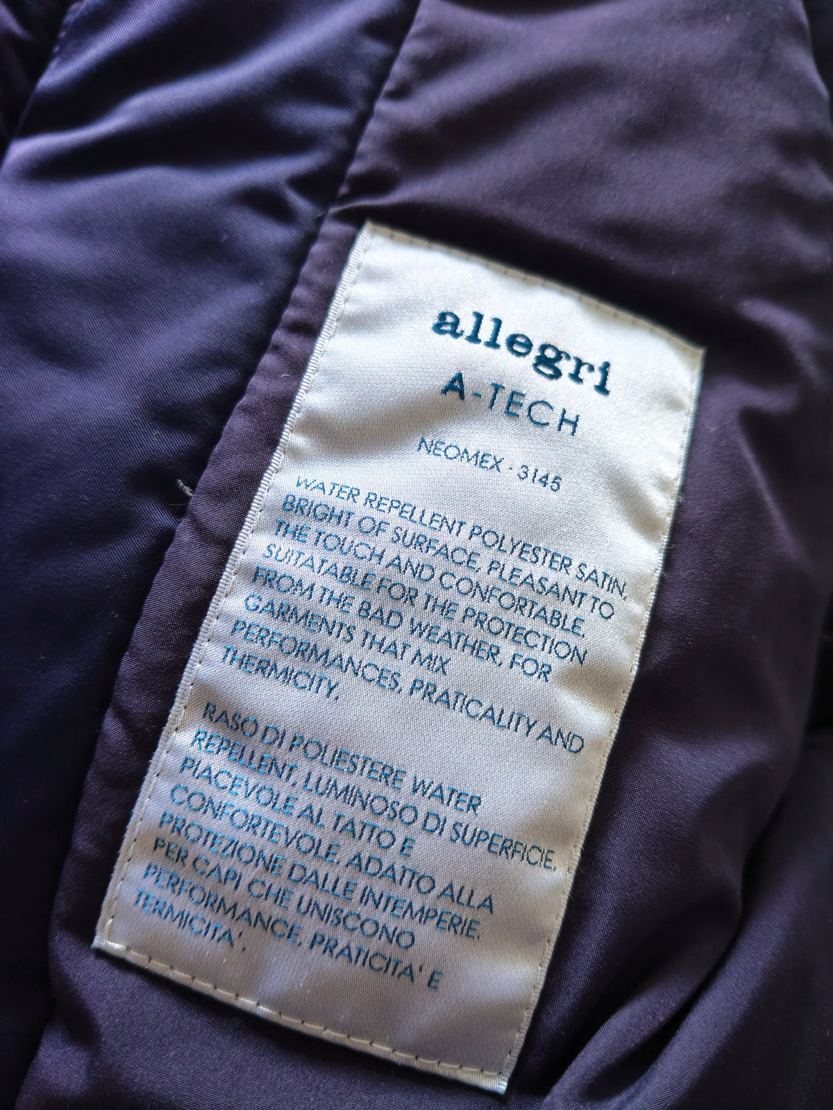 Piumino Allegrini Donna Sagomato Taglia 44