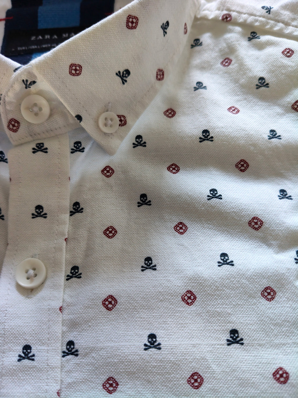 Camicia Zara Man Misura L 
Fantasia Piccola Doppia