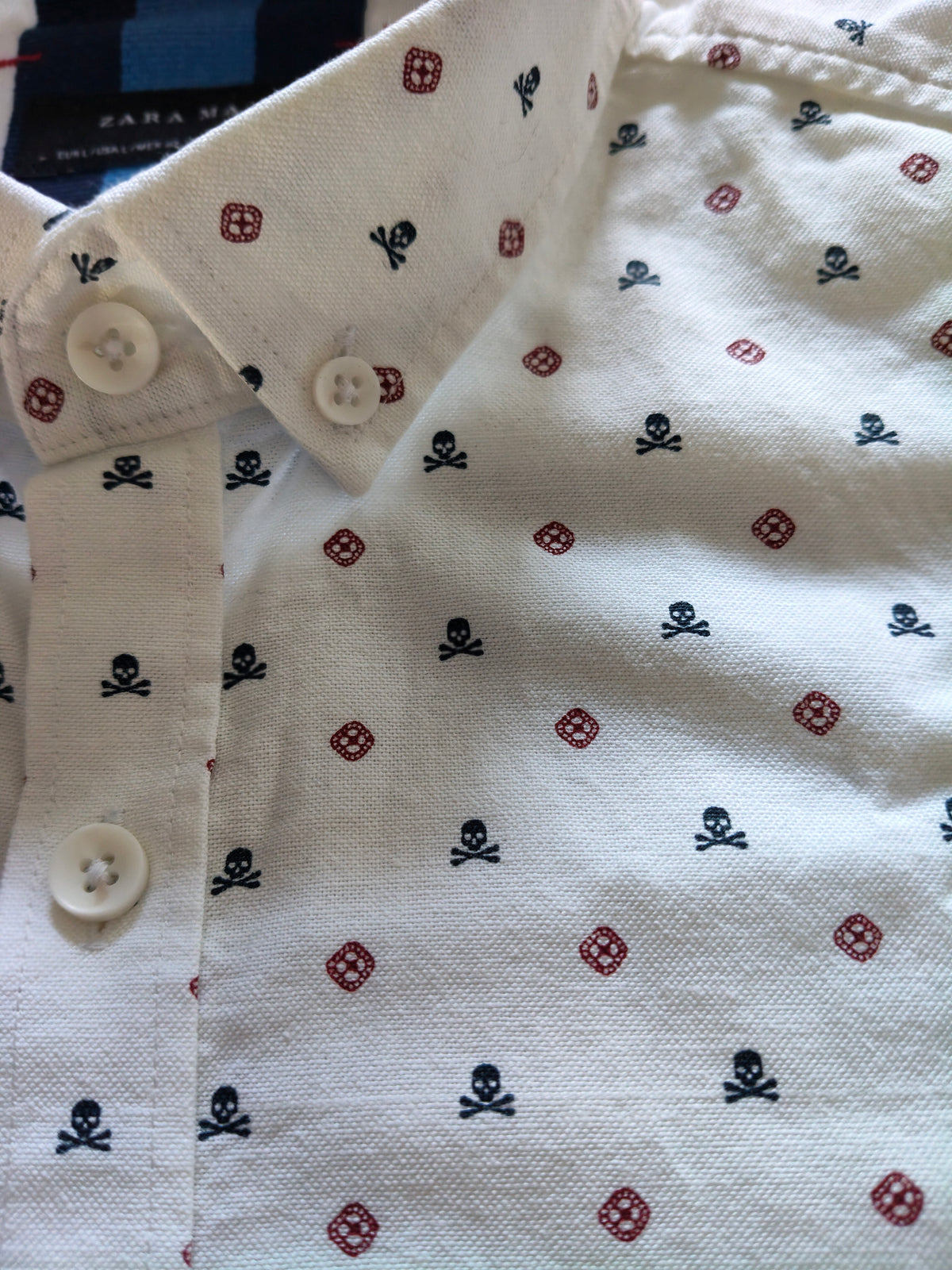 Camicia Zara Man Misura L 
Fantasia Piccola Doppia