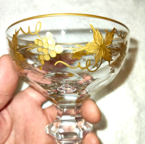Calice Moser Cristallo e Oro Zecchino 24K
