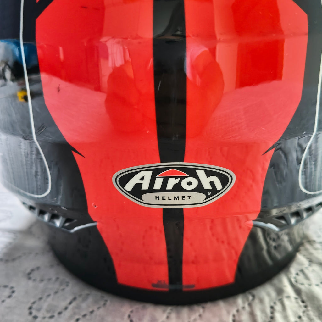 Casco Integrale Airoh Movement S Faster Rosso e Nero Lucido