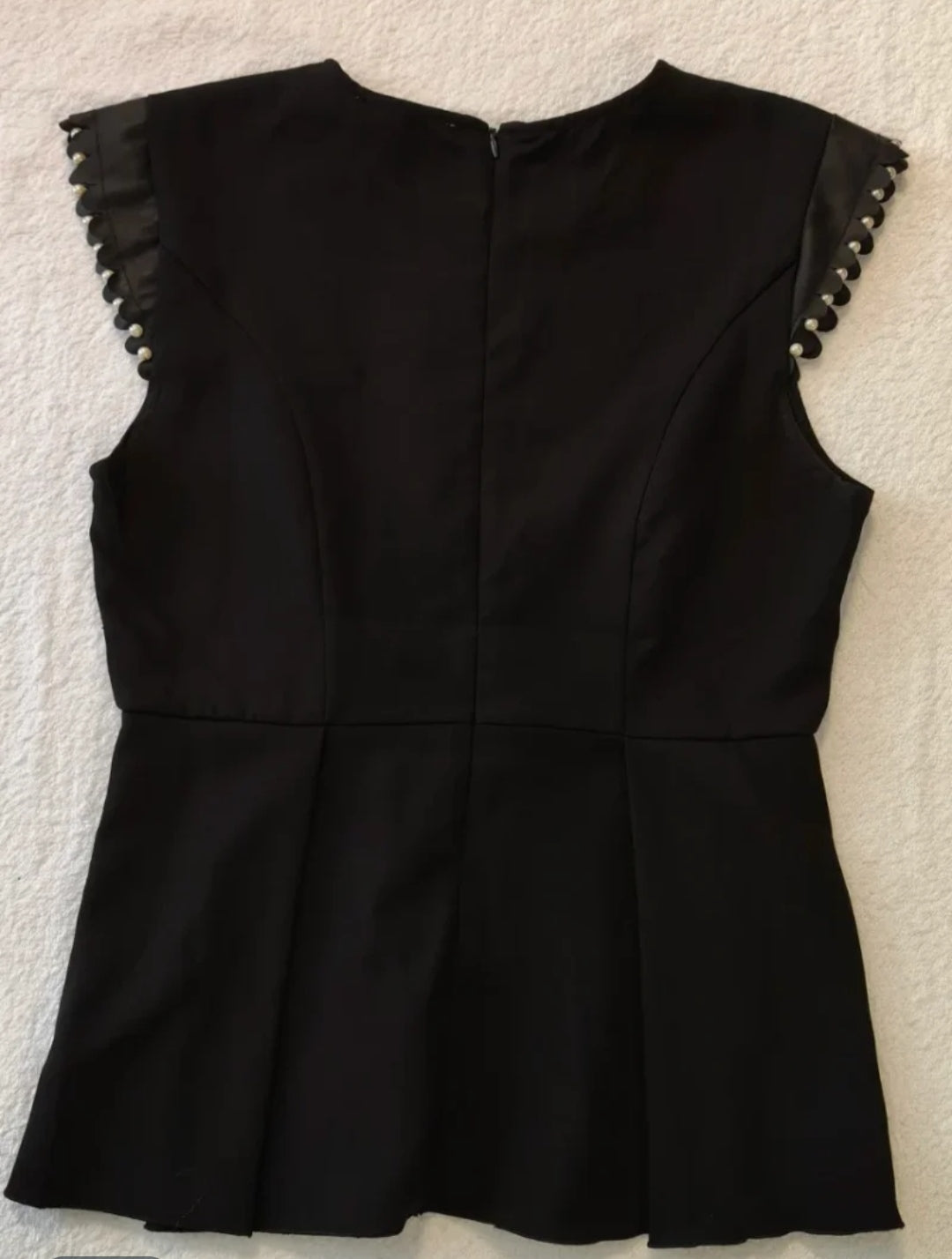 Manosque  Vestito Corto Smanicato Nero Misura S