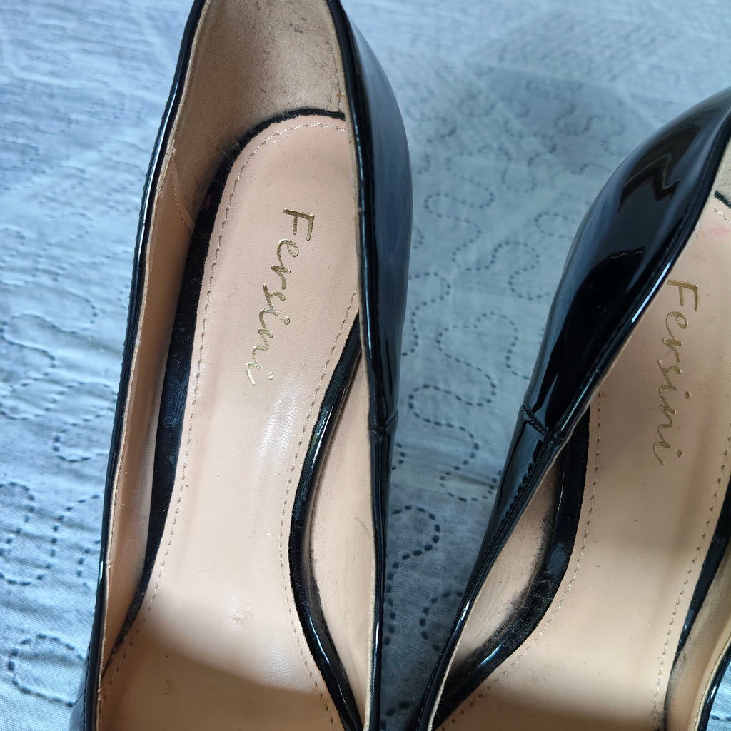 Scarpe Décolleté Fersini Nero Lucido 
Tg 38 Tacco  12