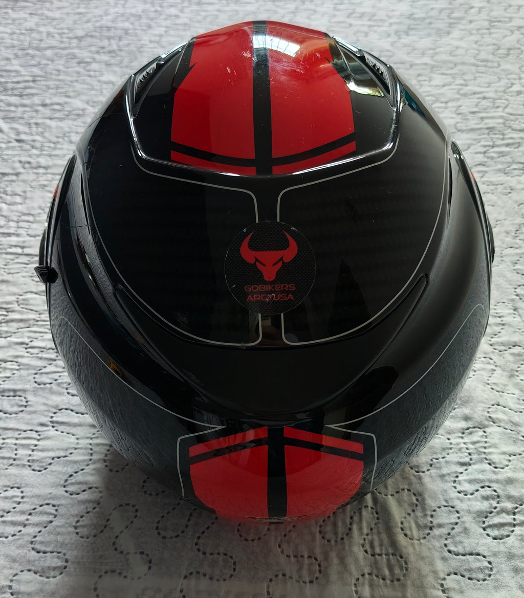 Casco Integrale Airoh Movement S Faster Rosso e Nero Lucido