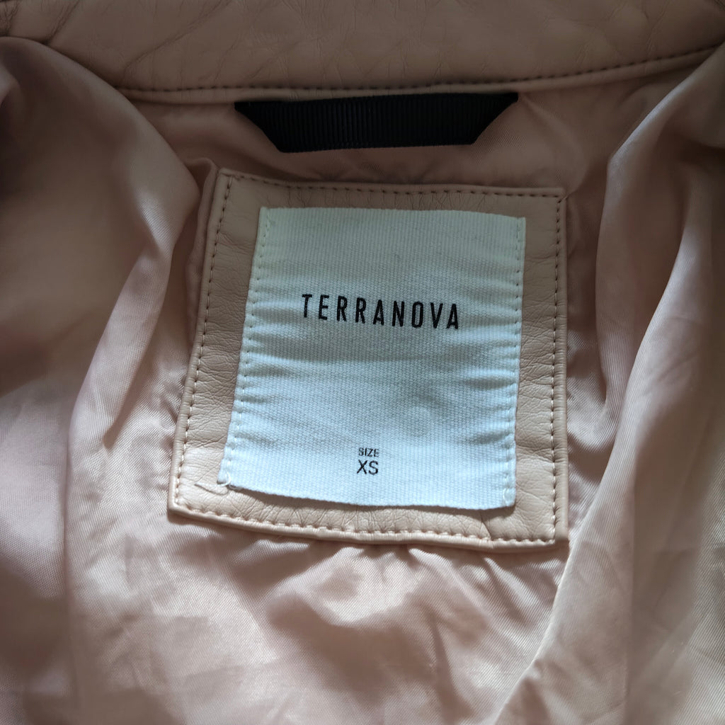 Giubbotto similpelle Terranova rosa taglia XS