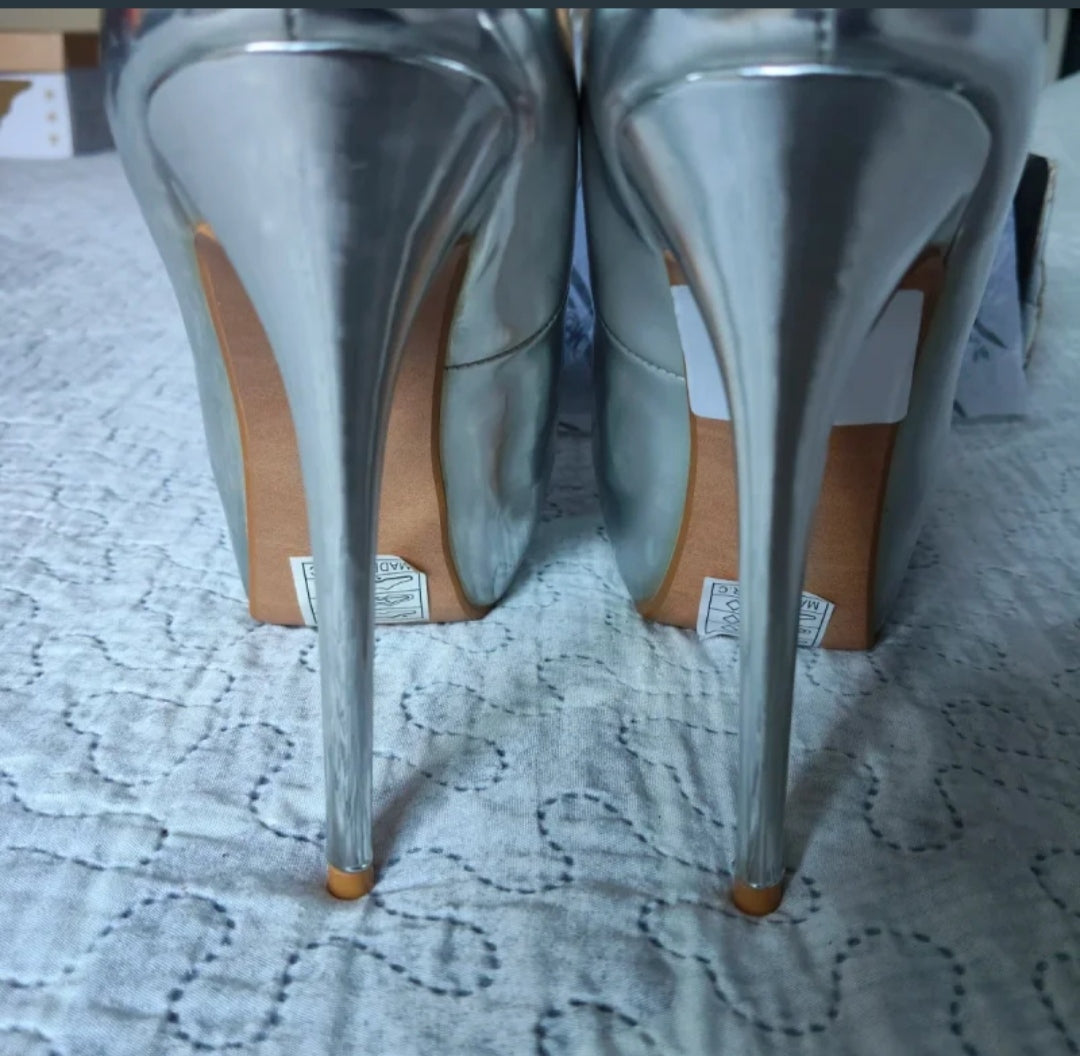 Mimoda  Décolleté Tacco 13  
Argento Specchio Misura 38