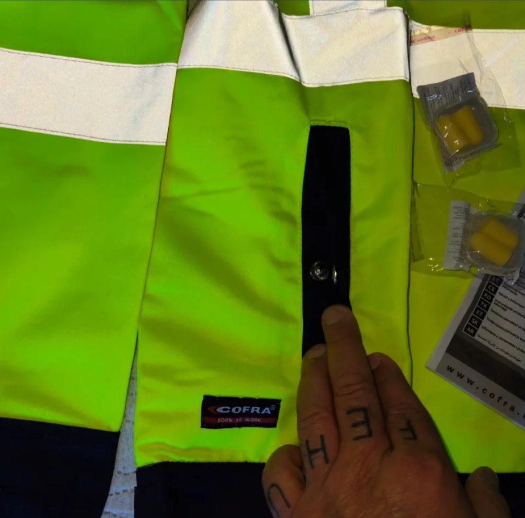 COFRA 
Giubbotto da Lavoro Nuovo !
Alta Visibilità Misura L