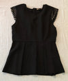Manosque  Vestito Corto Smanicato Nero Misura S