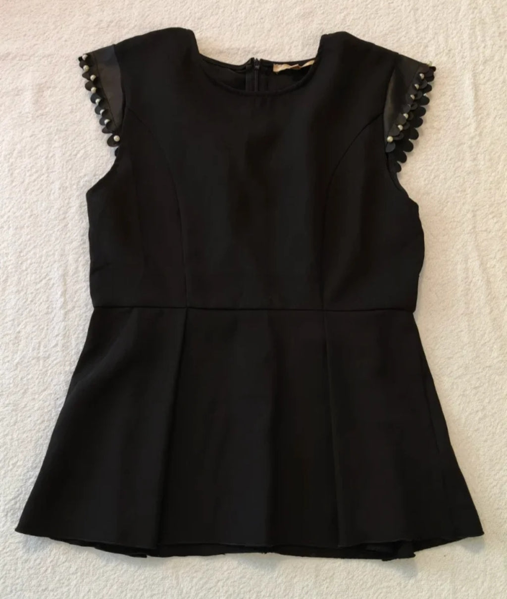 Manosque  Vestito Corto Smanicato Nero Misura S