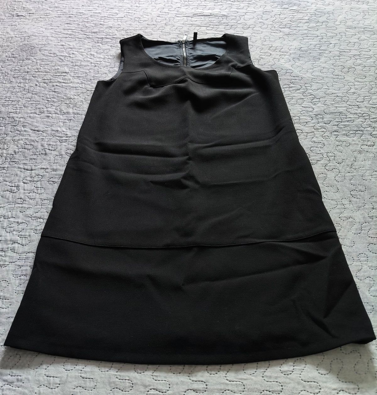 Vestito Benetton Nero Taglia M Con Zip