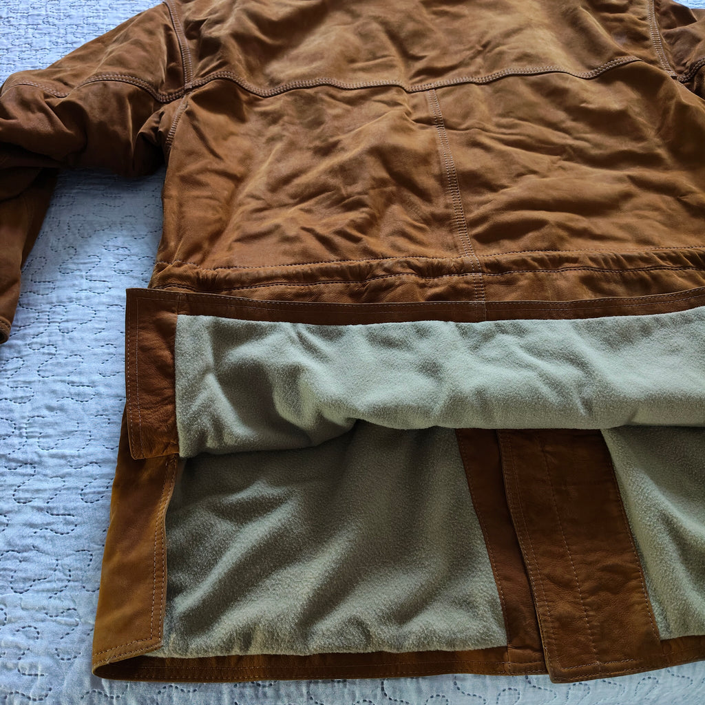 Giacca/Giubbotto Ruffo Montgomery Vintage Pelle Tg 52