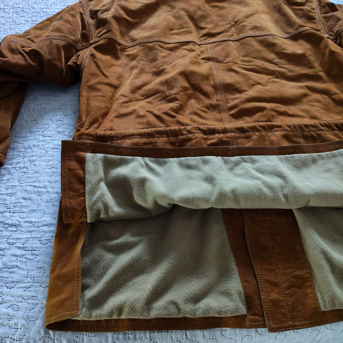 Giacca/Giubbotto Ruffo Montgomery Vintage Pelle Tg 52