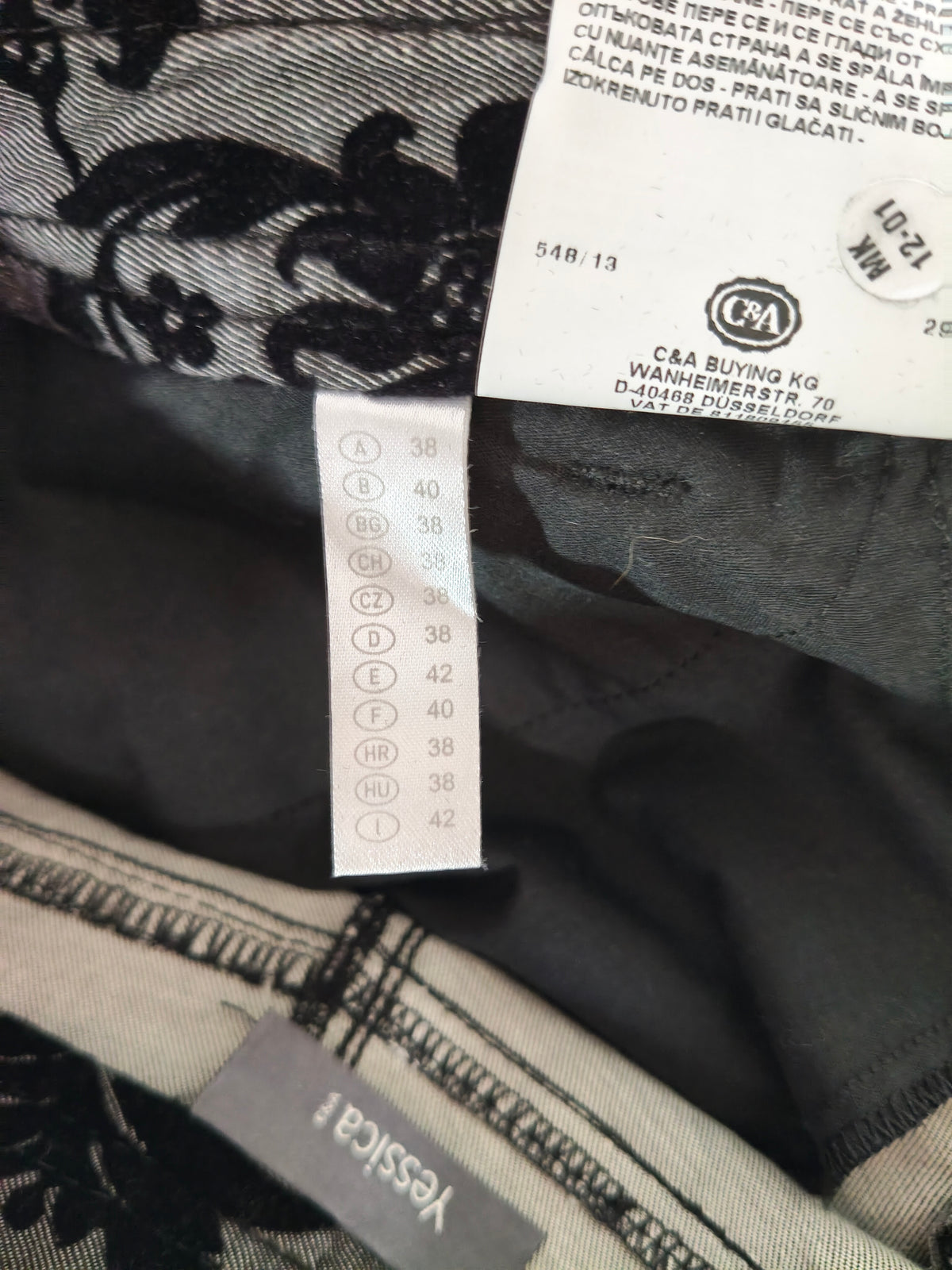 Yessica Pantalone Skinny Donna Tg 42