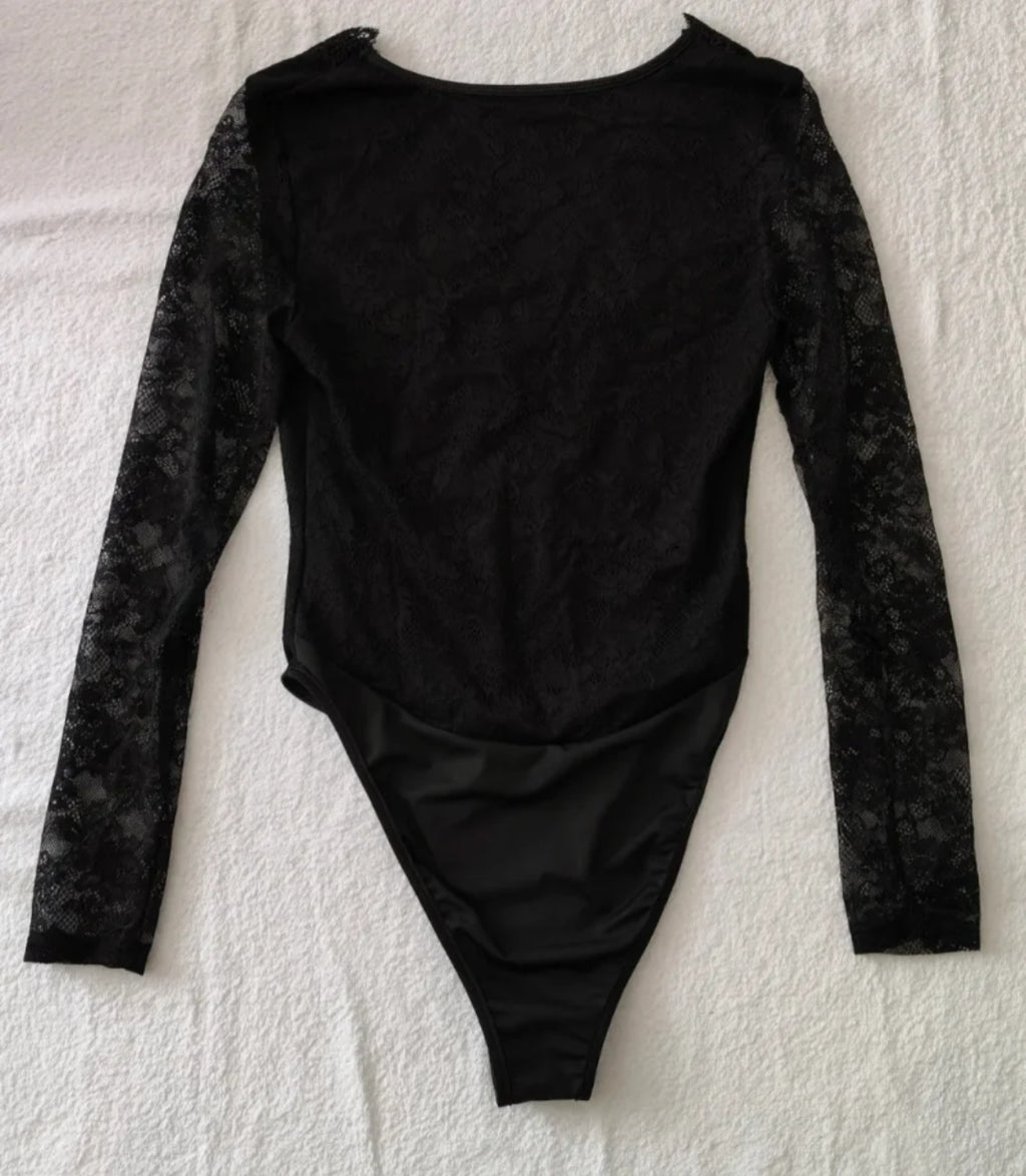 Body SHEIN 
Pizzo Nero Donna 
Taglia S