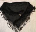 Foulard Donna Seta/Cotone Nero