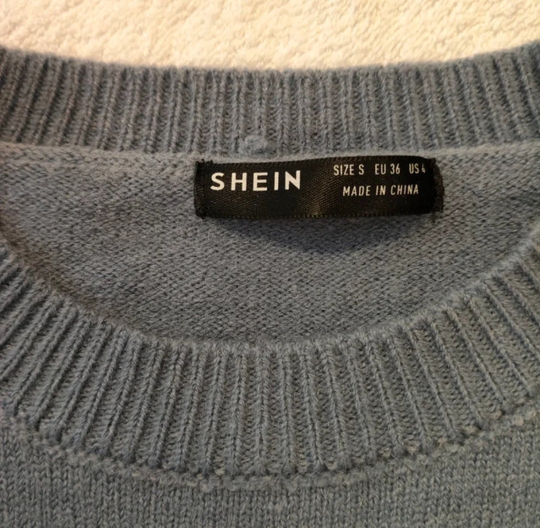 SHEIN 
Maglione con volant donna 
Taglia S