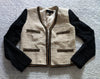 Giacca Donna Mango Beige/Nero Taglia M