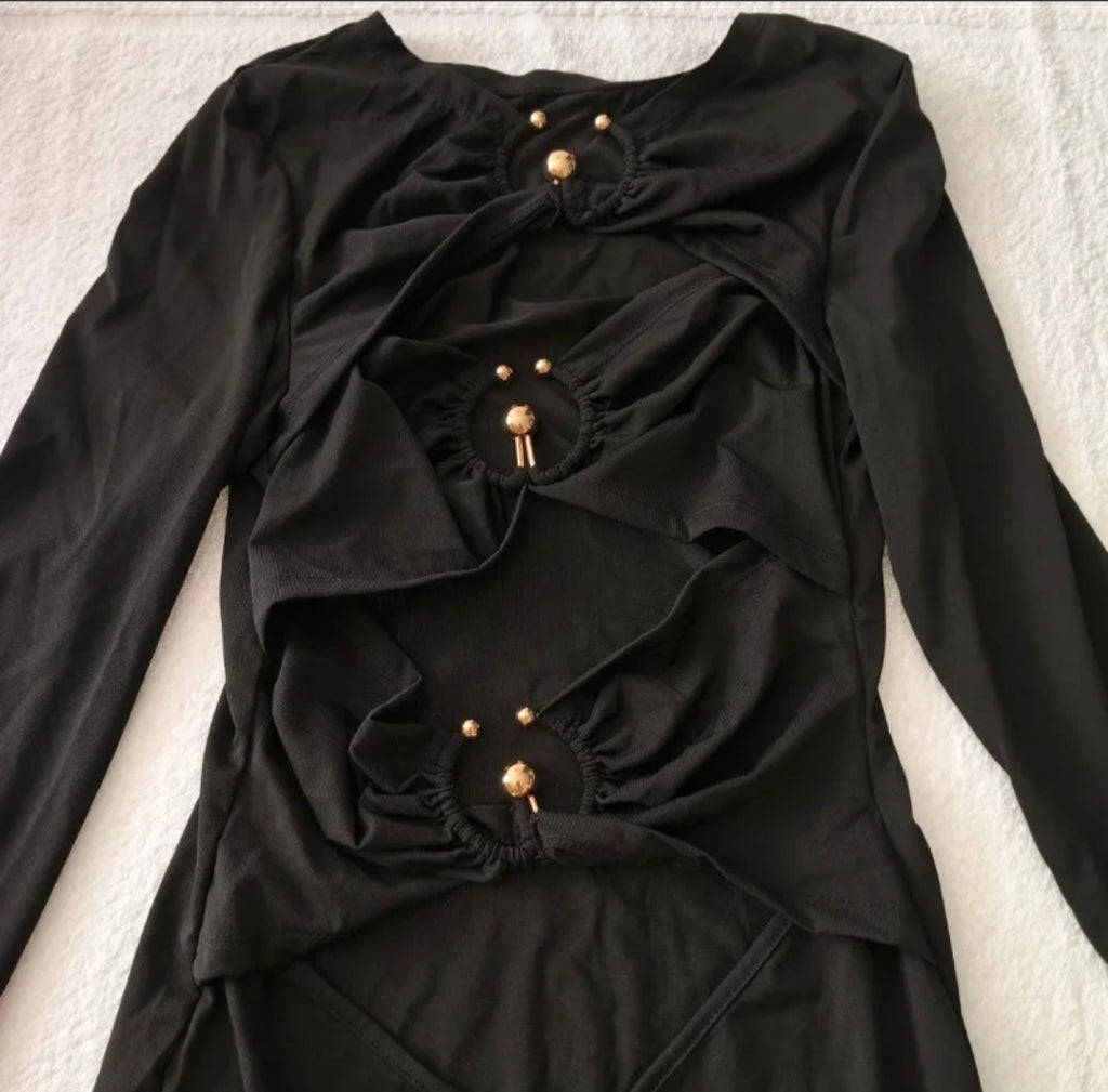 Vestito HAUTES Babes' by SHEIN 
Nero 
Taglia S