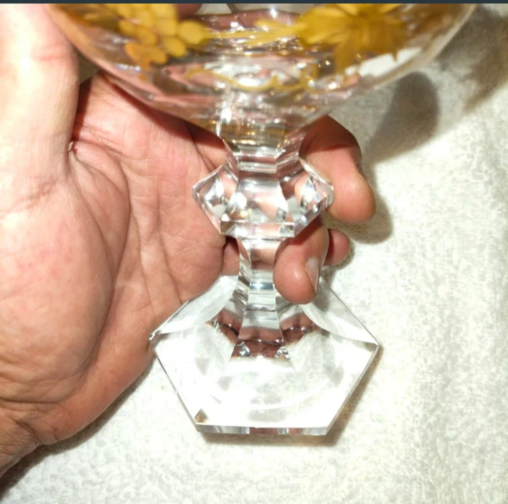 Calice Moser Cristallo e Oro Zecchino 24K