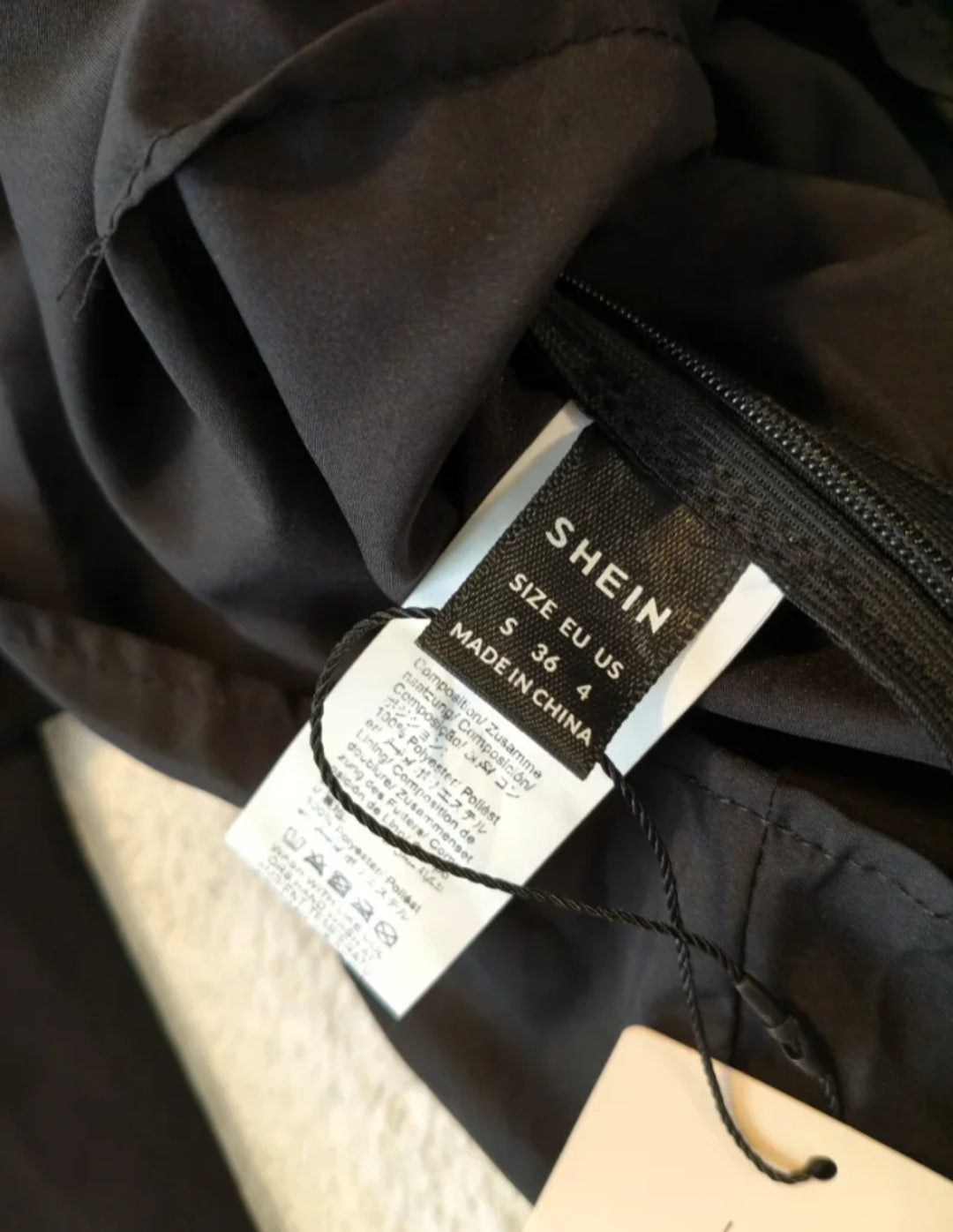 SHEIN Vestito Nero Donna Taglia S