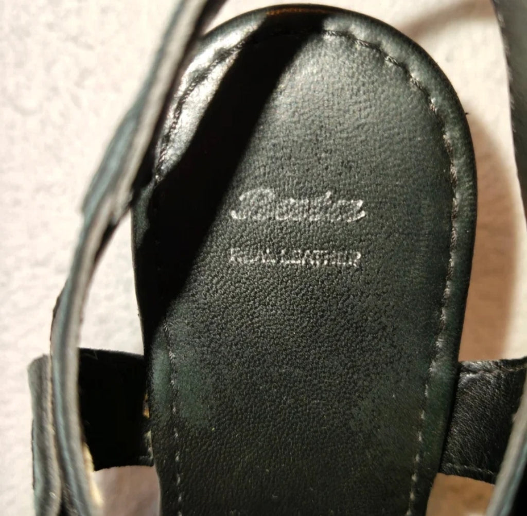 Bata  Sandali Donna Neri con Zeppa Misura 36