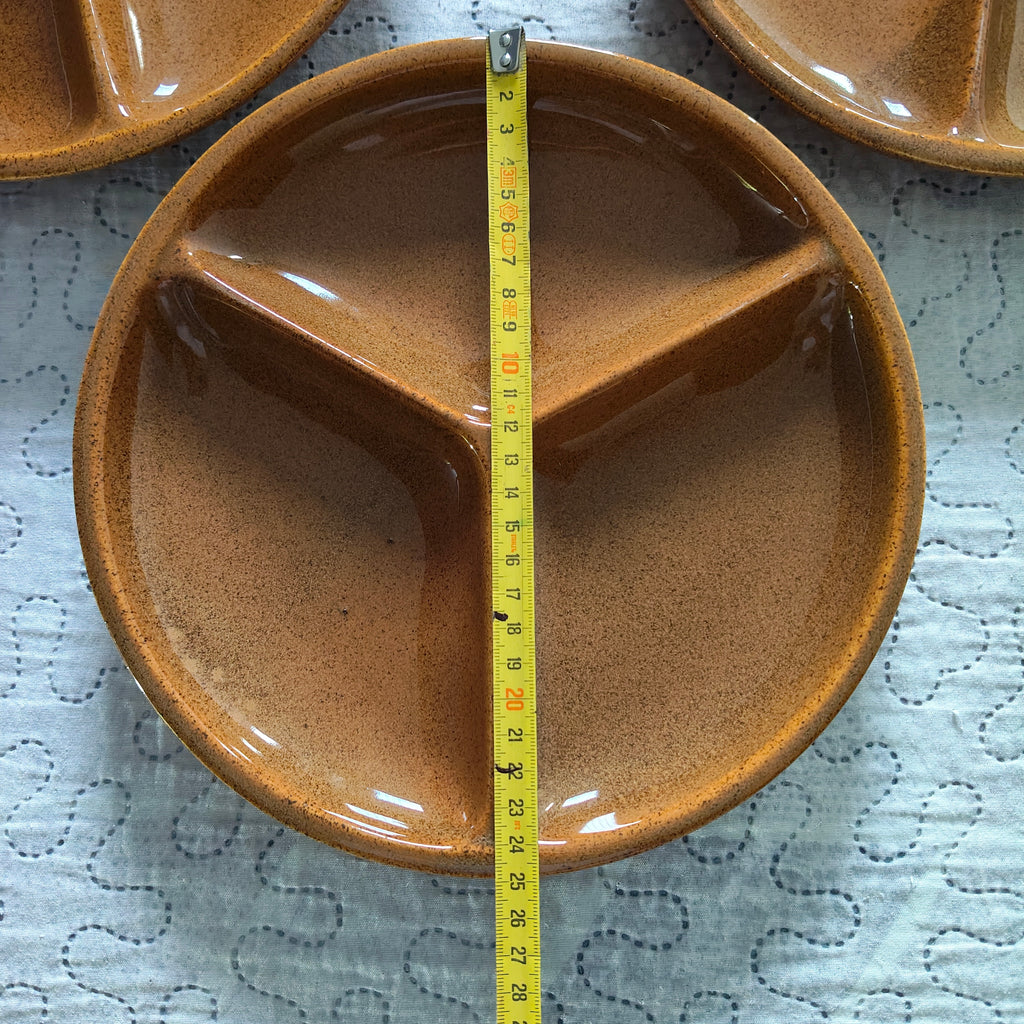 Set 6 Piatti Fonduta Gien France Vintage Misura 25 cm
