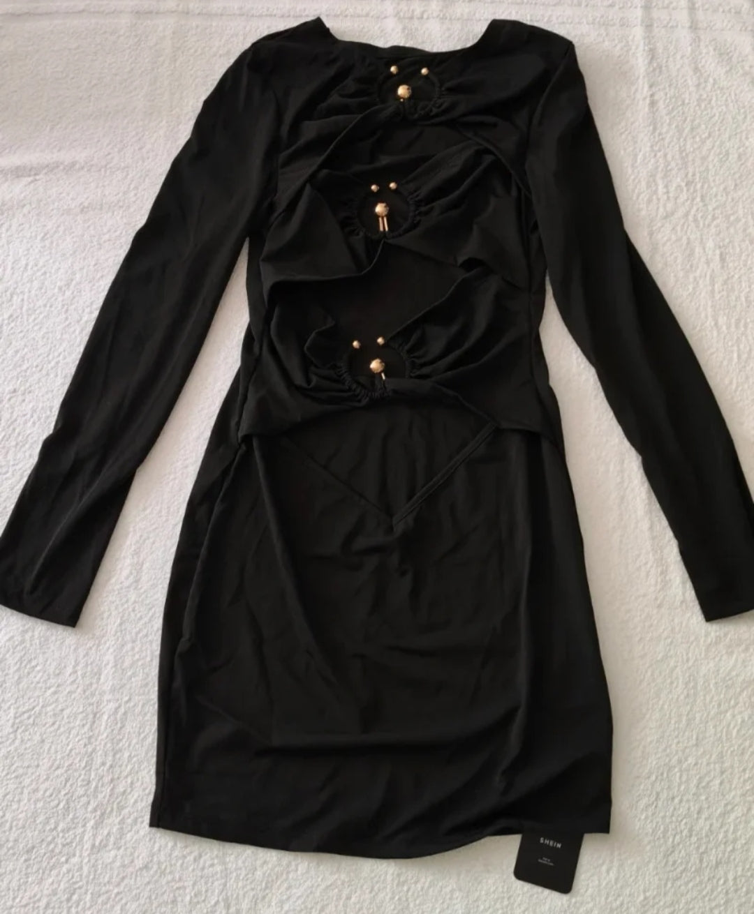 Vestito HAUTES Babes' by SHEIN 
Nero 
Taglia S