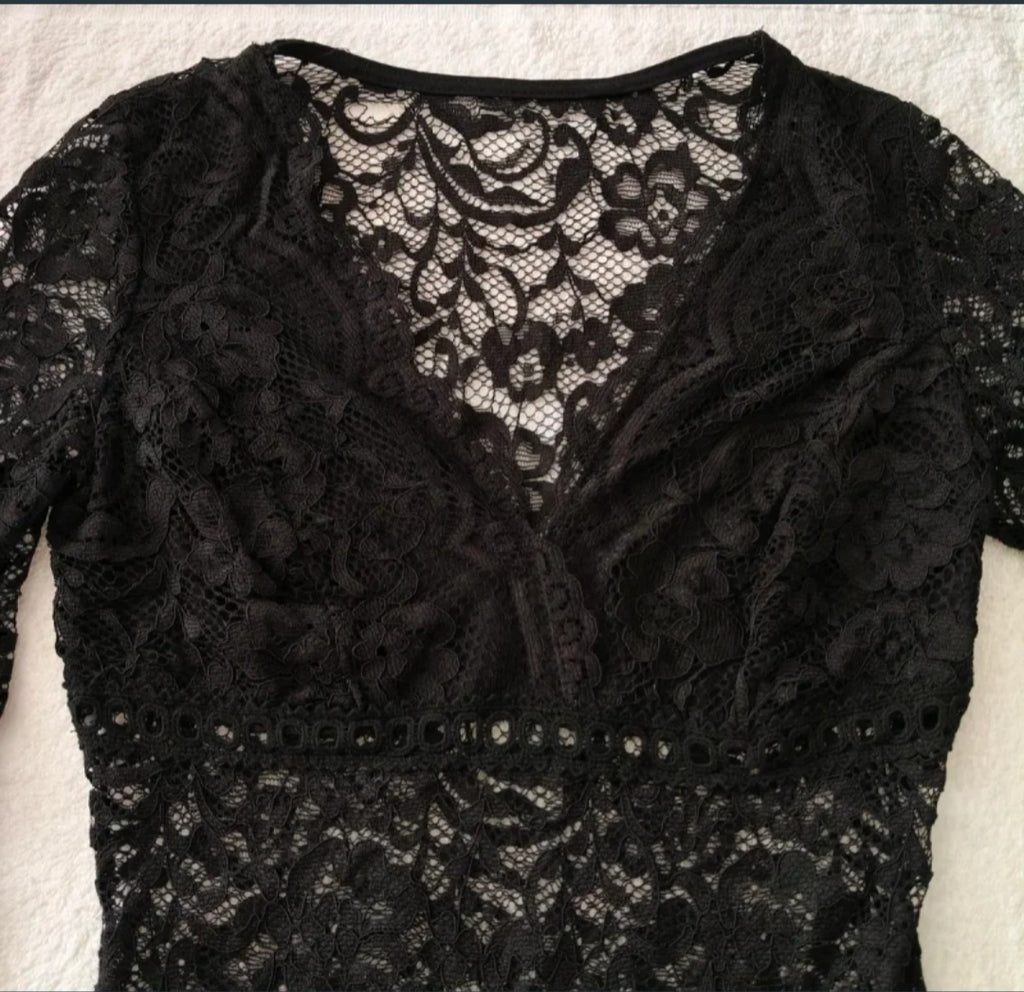Body In Pizzo Donna 
Misura S/M Nero