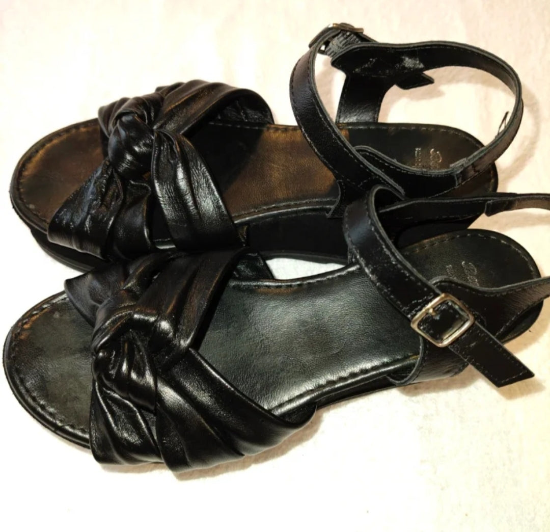 Bata  Sandali Donna Neri con Zeppa Misura 36