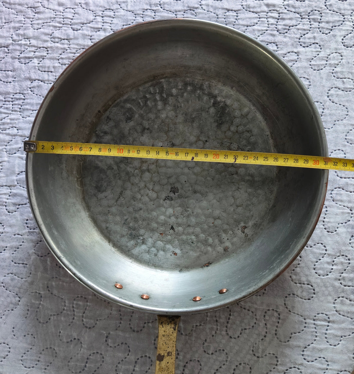 Padella in Rame Martellato Vintage Pesante