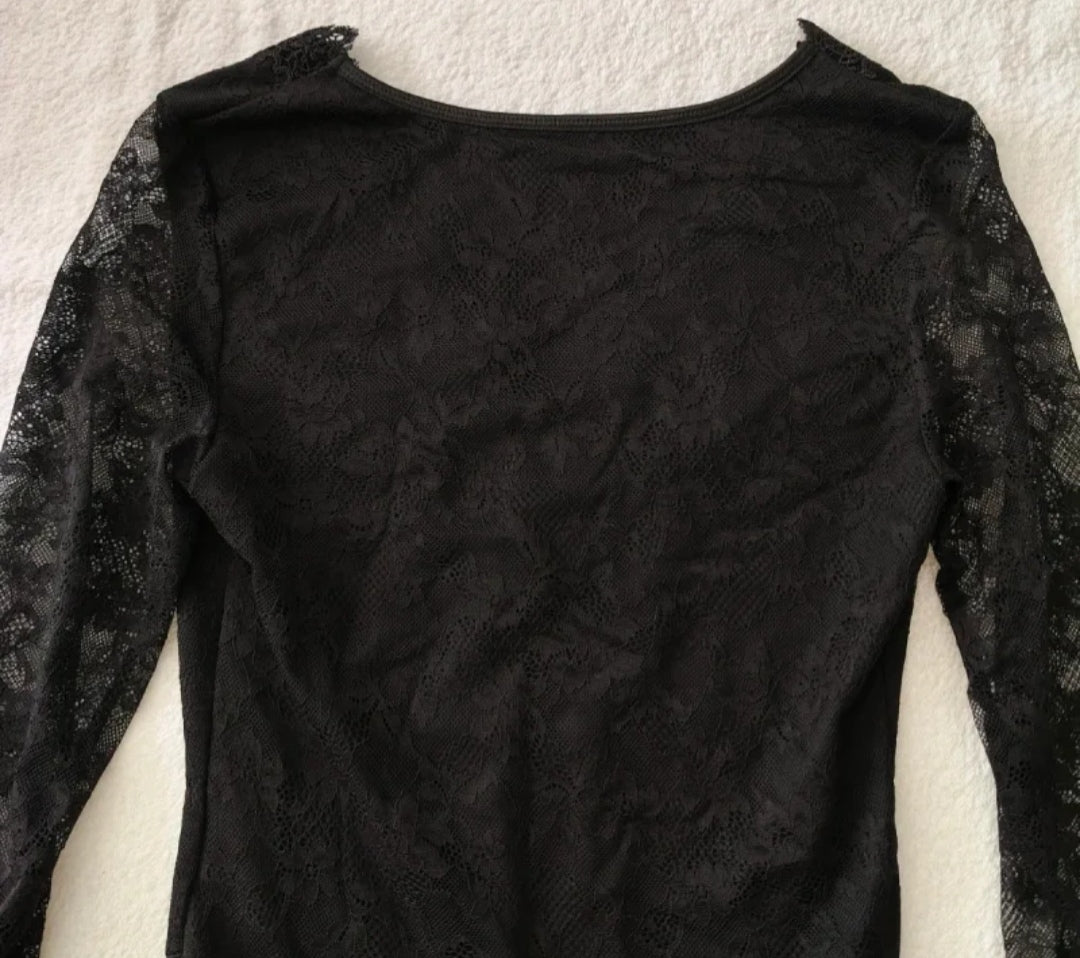 Body SHEIN 
Pizzo Nero Donna 
Taglia S