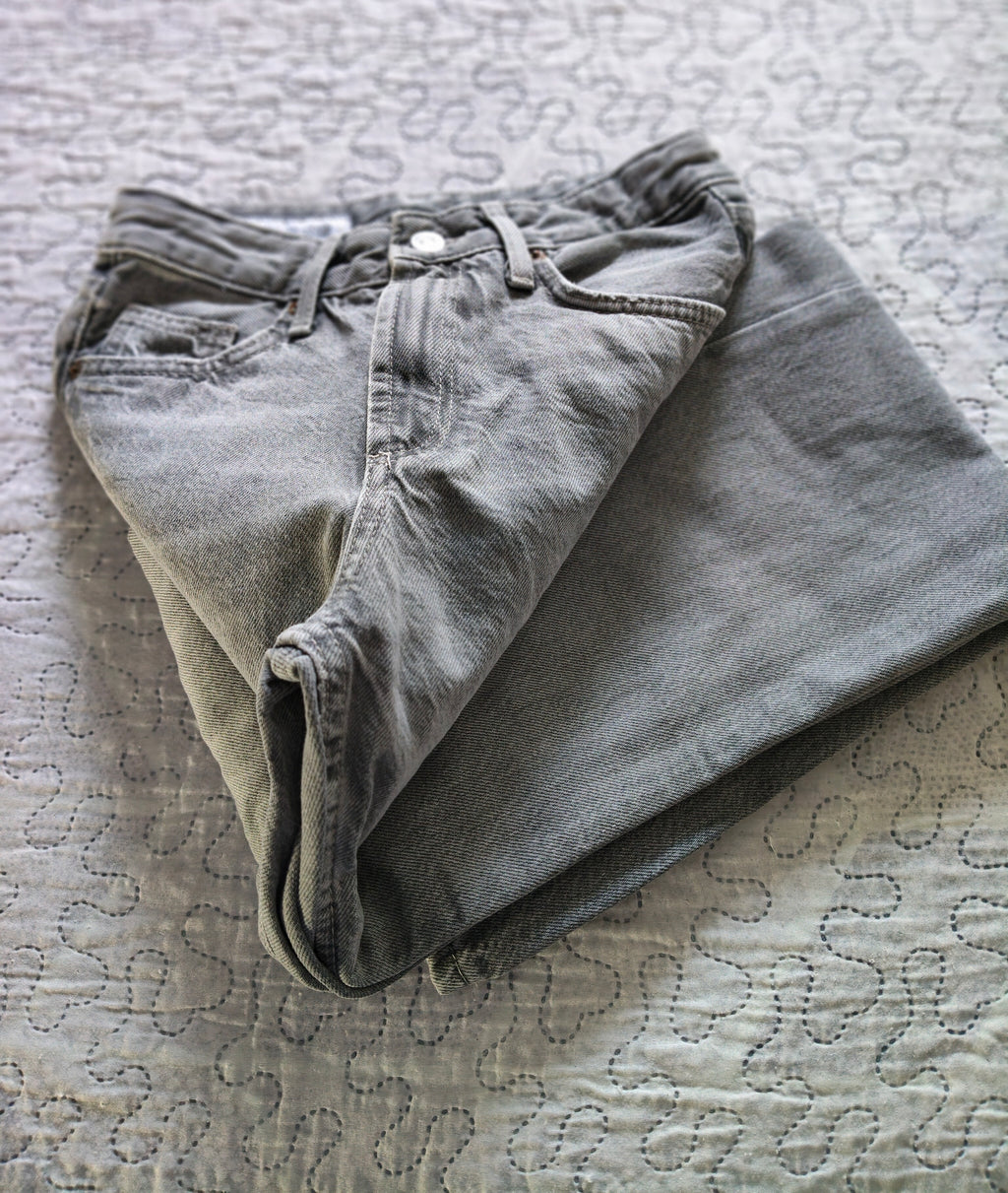 Jeans Zara Grigio Chiaro Taglia 38