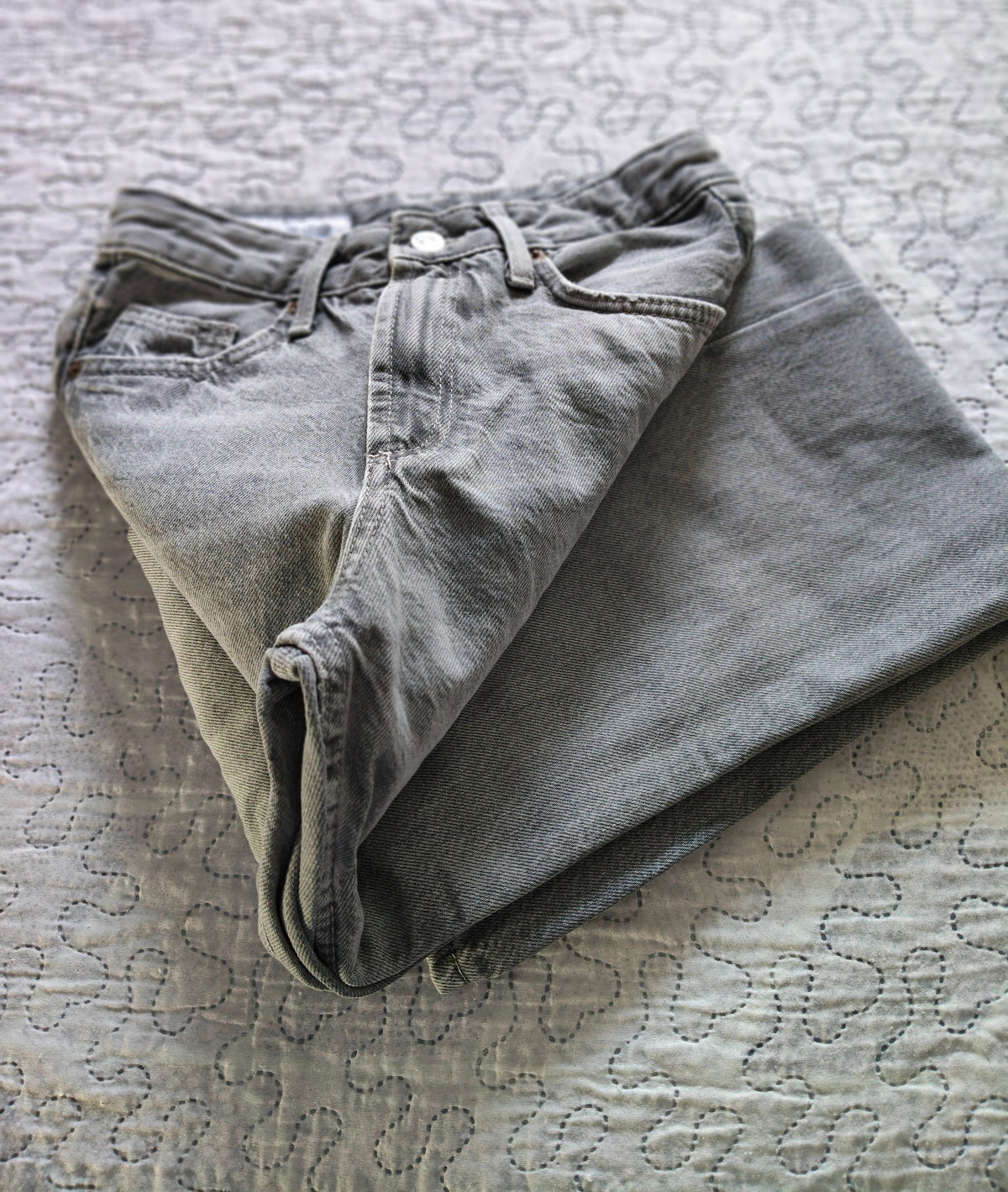 Jeans Zara Grigio Chiaro Taglia 38