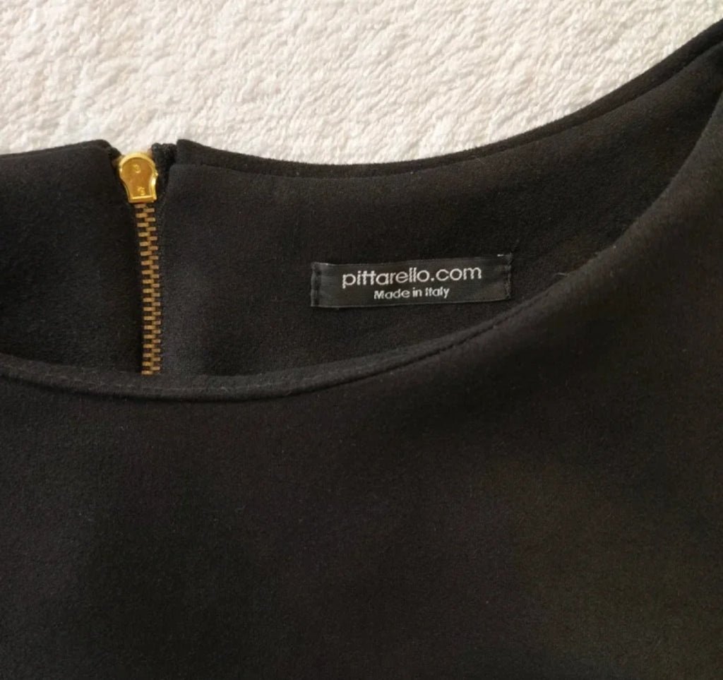 Vestito Pittarello nero sopra il Ginocchio Taglia S