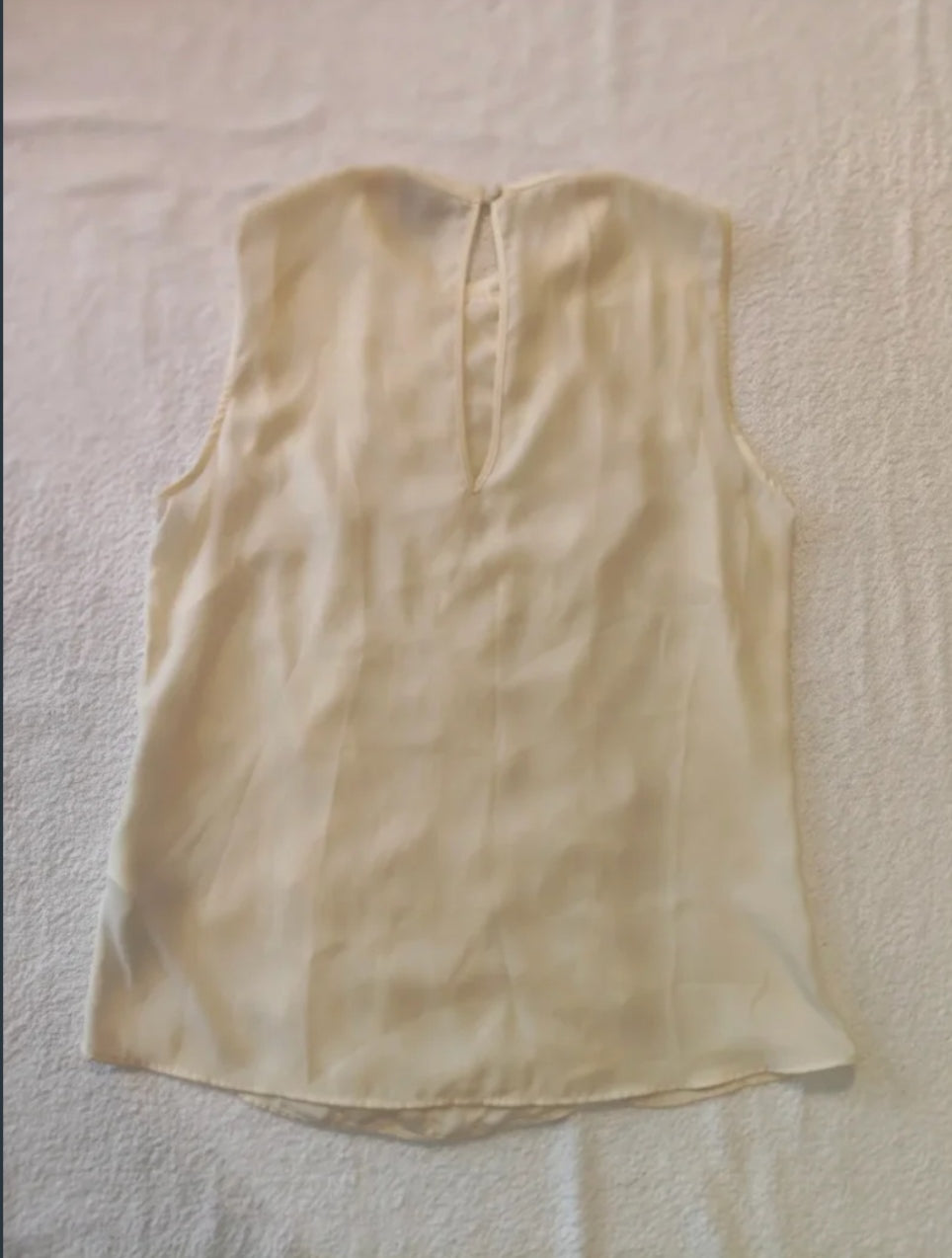 H&M  Magliettina Smanicata Donna Beige Misura S