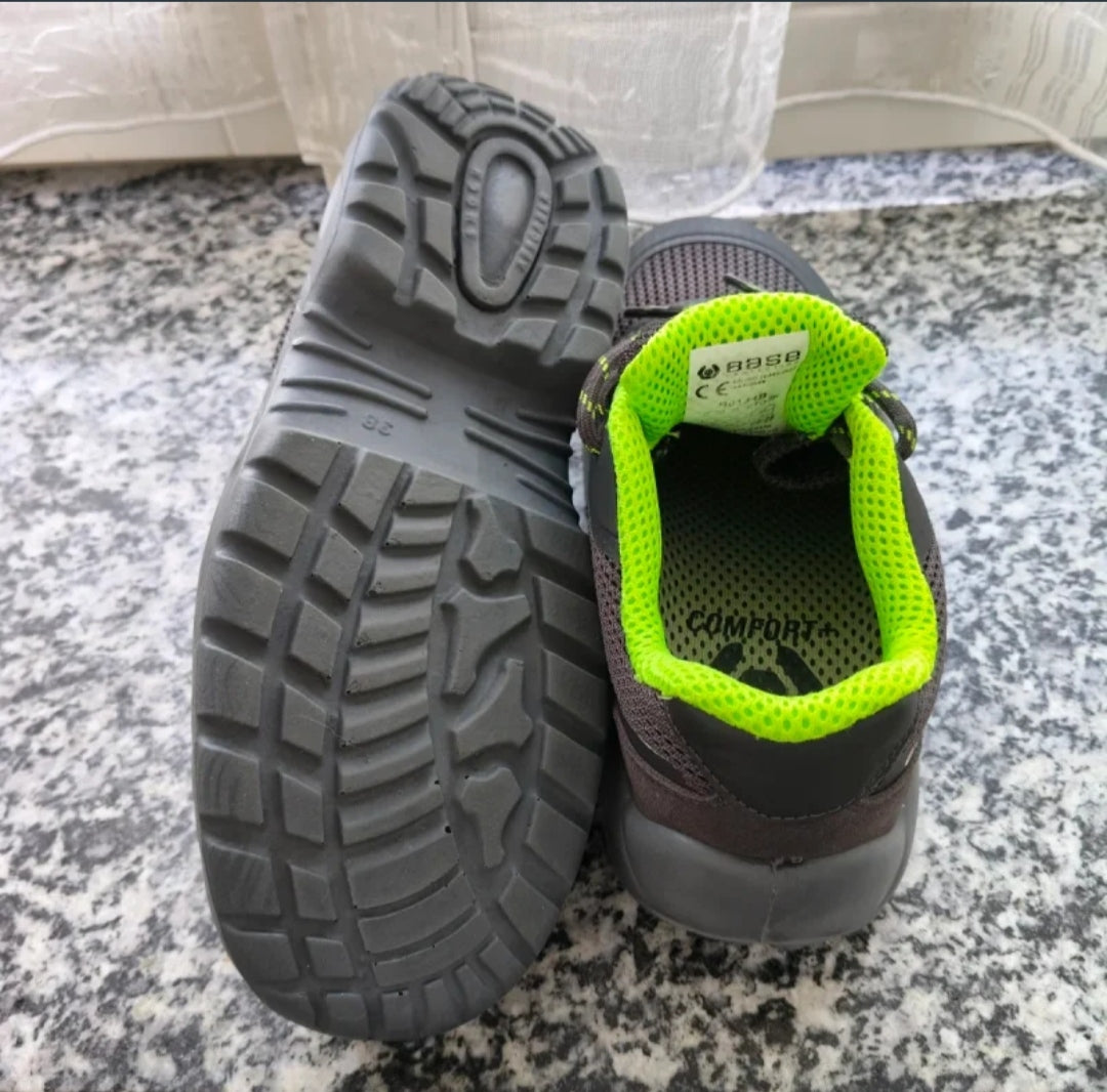 Base Scarpe antinfortunistiche Nere/Verdi Tg 38