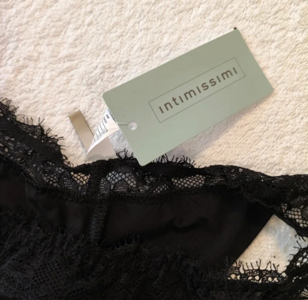 Intimissimi  Brasiliana in Pizzo Nero Nuova !  Taglia S
